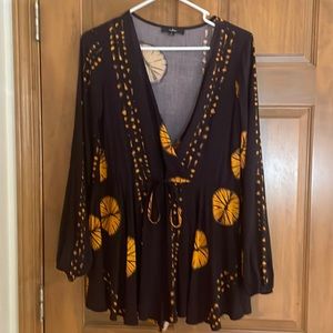 Lulus purple tie dye romper.  Size small